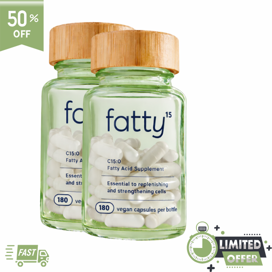 fatty15® — Cellular Health & Longevity Supplement |  90-180 Counts | 30%–50% OFF | Single & 2-Pack Bundles