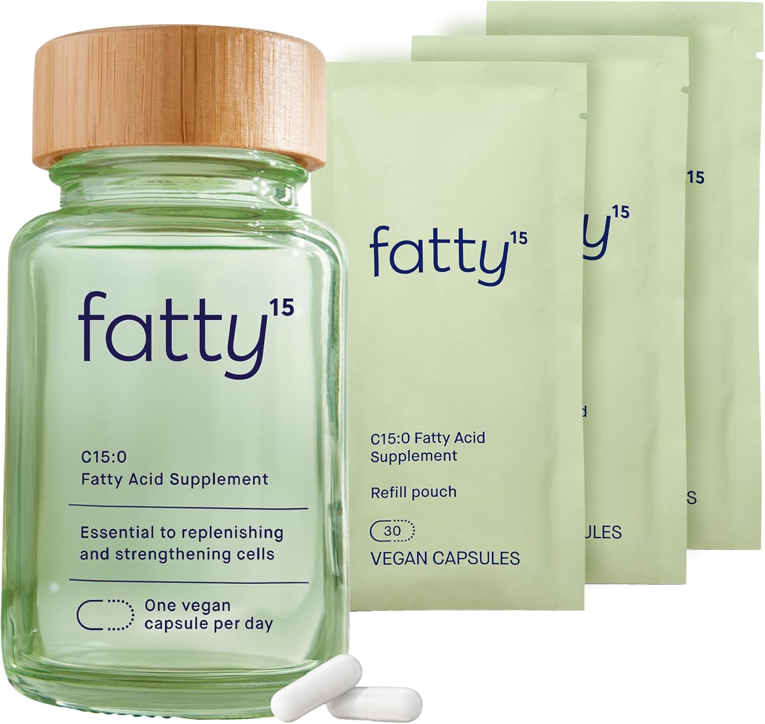 fatty15® — Cellular Health & Longevity Supplement |  90-180 Counts | 30%–50% OFF | Single & 2-Pack Bundles