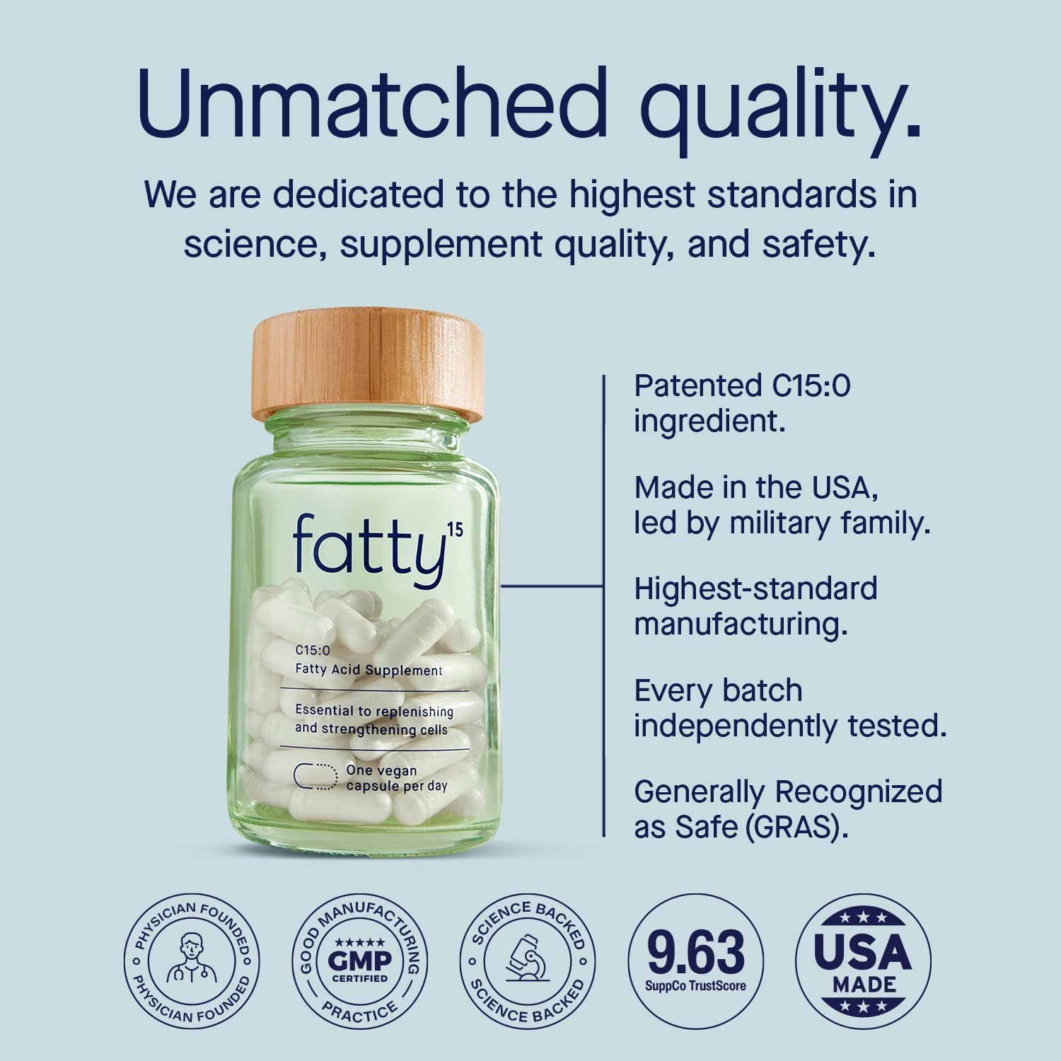 fatty15® — Cellular Health & Longevity Supplement |  90-180 Counts | 30%–50% OFF | Single & 2-Pack Bundles