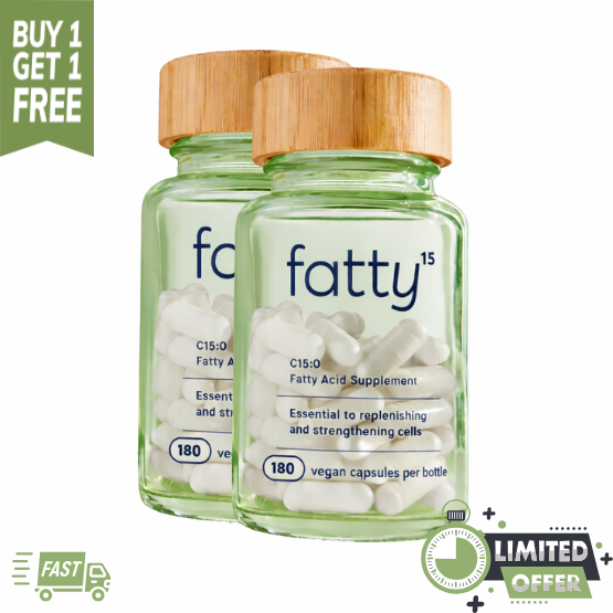 fatty15® — Cellular Health & Longevity Supplement | 90 Count | Buy 1 Get 1 Free | BOGO Offer